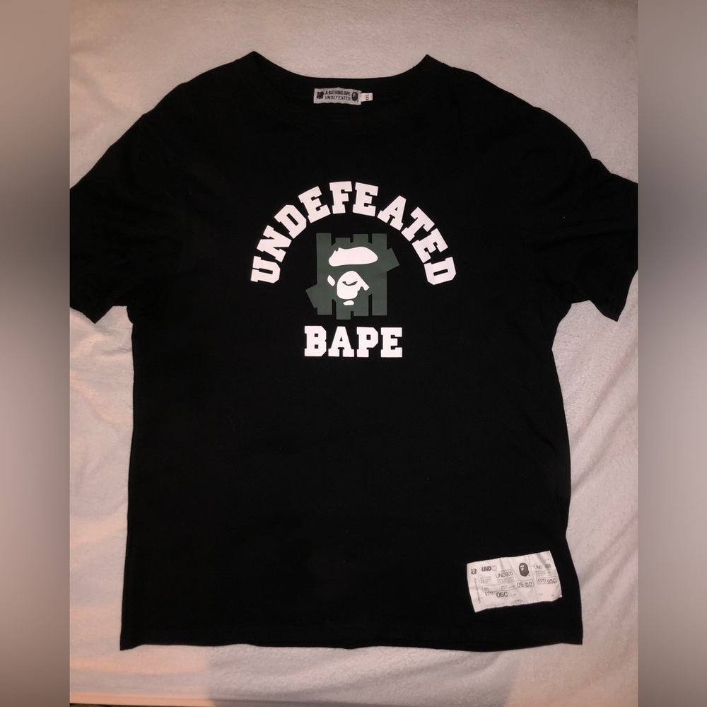 Undefeated x A Bathing Ape Graphic Tee Shirt